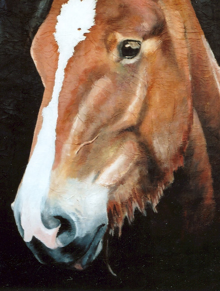 100% Horse: Smaragd - miniatyrbilde. Maleri av Elisabeth Berggren Hansen