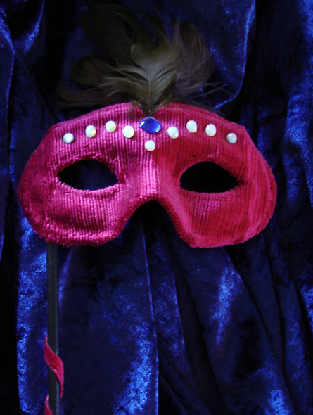 Maskerade maske - miniatyrbilde. Maske av Elisabeth Berggren Hansen