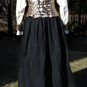 Renessanse kostyme - bakside. Søm av Elisabeth Berggren Hansen