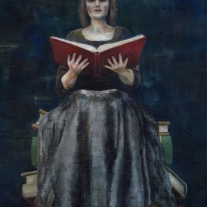 The Book of Secrets - detaljbilde 1. Maleri av Elisabeth Berggren Hansen