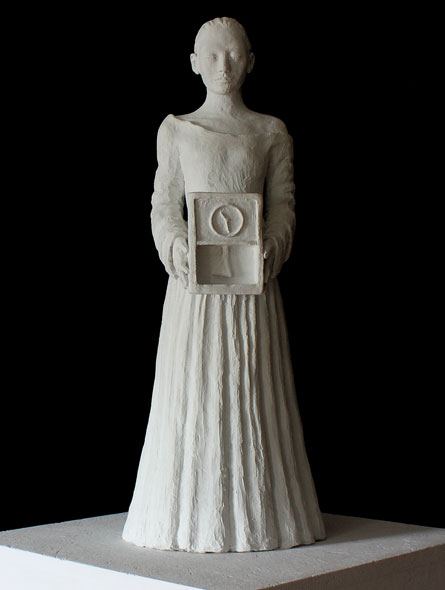 Den stille time - miniatyrbilde. Skulptur av Elisabeth Berggren Hansen