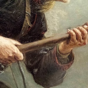 Knud Bergslien Birkebeinerne (detalj), 1869